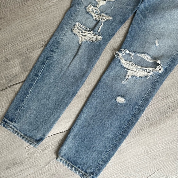 NWOT GRLFRND Karolina Ripped High Rise Straight Jeans in Ringo - Picture 3 of 10